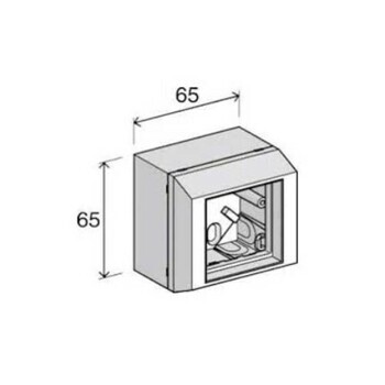 [7000078959] P28420AA Настенная розетка Volition® пустая на 1 или 2 розеточных модуля RJ-45Volition®